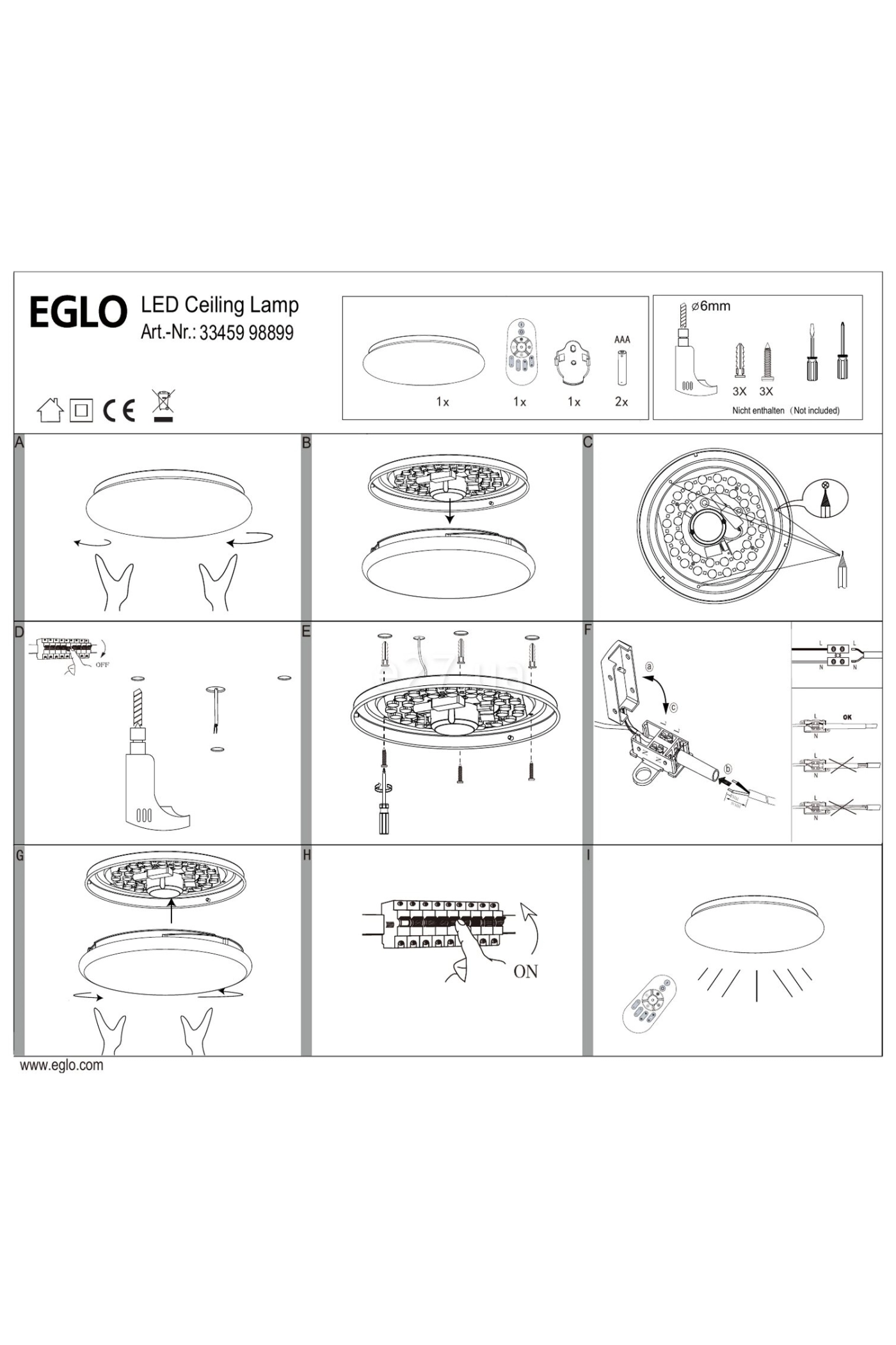 Светильник потолочный EGLO 36776