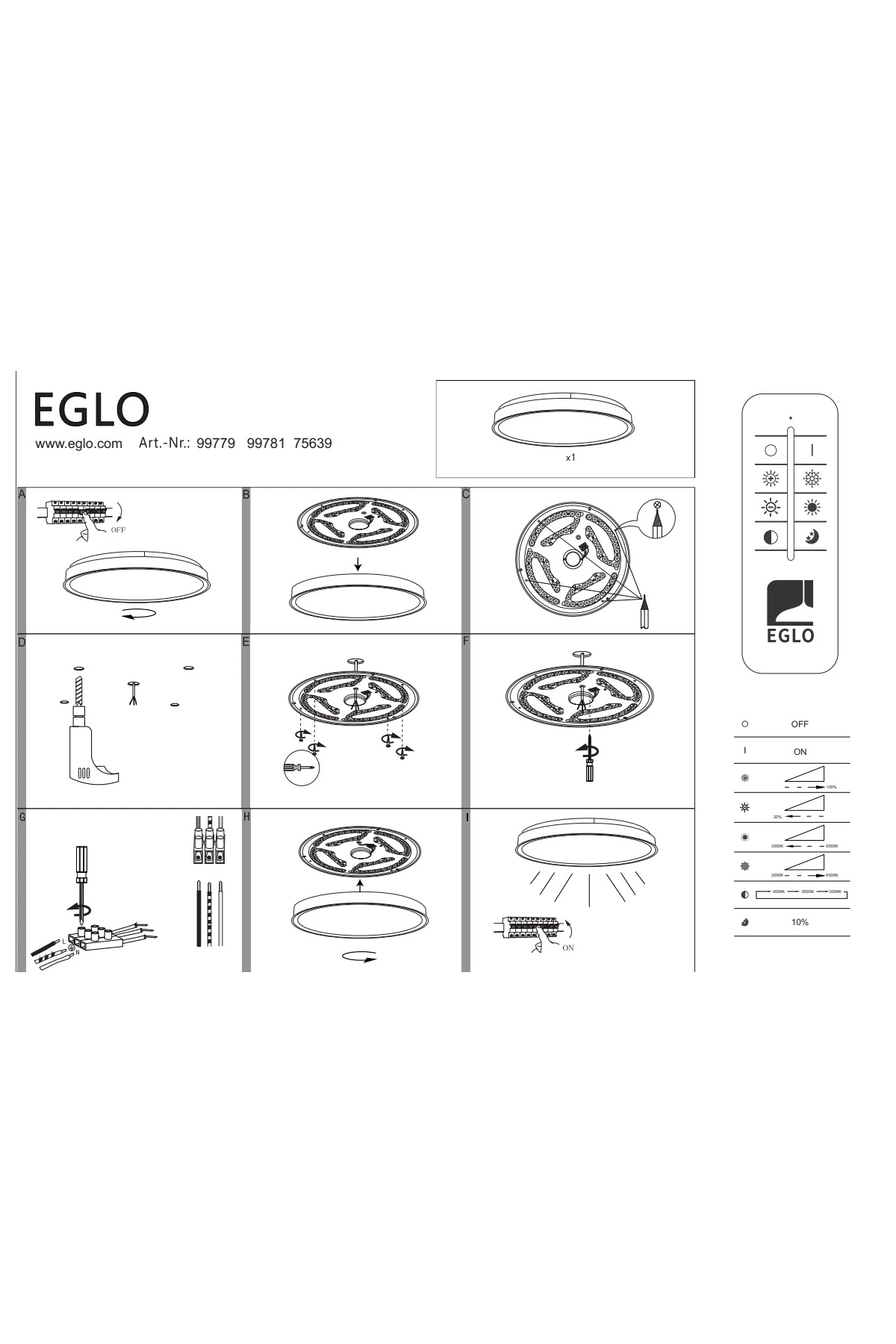 Светильник потолочный EGLO 53084