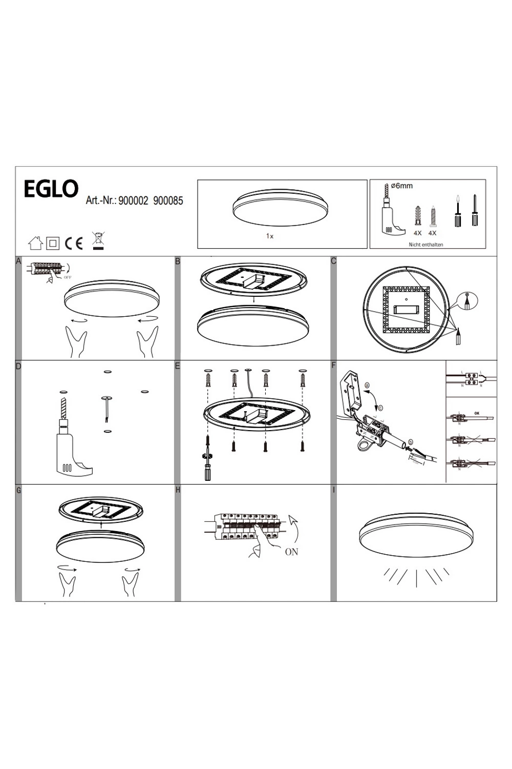 Светильник потолочный EGLO 53150